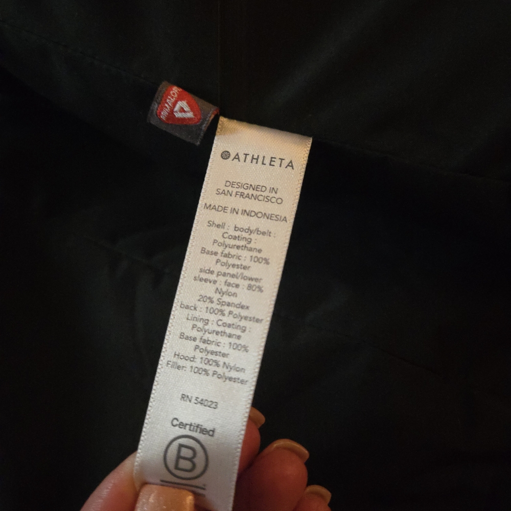 Athleta Black Shell Quilted Jacket - image 2